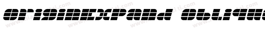 OriginExpand Oblique字体转换